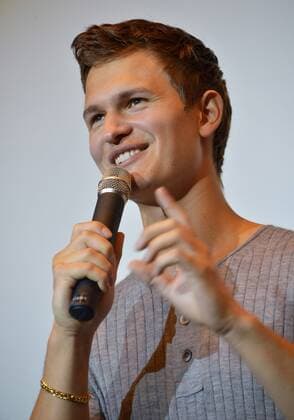 Actor Ansel Elgort attends the stage greeting for the film Baby Driver opening day in Tokyo, Japan on August 19, 2017.  TKP2017081907 KEIZOxMORI