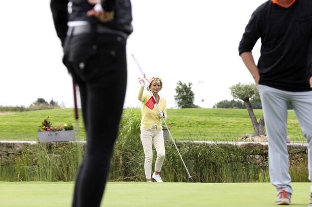 Uschi Glas beim 10. GRK Golf Charity Masters 2017 in der Golfanlage Golfclub Leipzig im Golfresort Machern. Leipzig, 19.08.2017 Foto:xS.xGabschx xFuturexImage