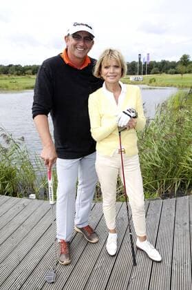 Hans Sigl und Uschi Glas beim 10. GRK Golf Charity Masters 2017 in der Golfanlage Golfclub Leipzig im Golfresort Machern. Leipzig, 19.08.2017 Foto:xS.xGabschx xFuturexImage
