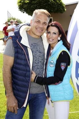 Karsten Speck und Sandra Dannenberg beim 10. GRK Golf Charity Masters 2017 in der Golfanlage Golfclub Leipzig im Golfresort Machern. Leipzig, 19.08.2017 Foto:xS.xGabschx xFuturexImage