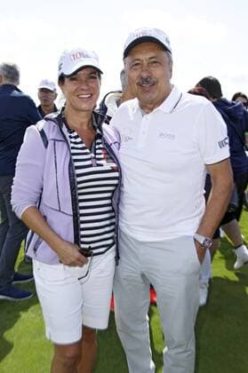 Katarina Witt und Wolfgang Stumph beim 10. GRK Golf Charity Masters 2017 in der Golfanlage Golfclub Leipzig im Golfresort Machern. Leipzig, 19.08.2017 Foto:xS.xGabschx xFuturexImage