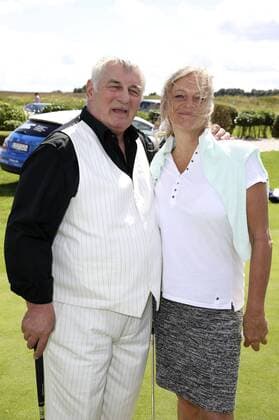 Heinz Hoenig mit Lebensgefährtin Gabriele Lechner beim 10. GRK Golf Charity Masters 2017 in der Golfanlage Golfclub Leipzig im Golfresort Machern. Leipzig, 19.08.2017 Foto:xS.xGabschx xFuturexImage
