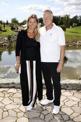 Franziska van Almsick mit Lebensgefährte Jürgen B. Harder beim 10. GRK Golf Charity Masters 2017 in der Golfanlage Golfclub Leipzig im Golfresort Machern. Leipzig, 19.08.2017 Foto:xS.xGabschx xFuturexImage