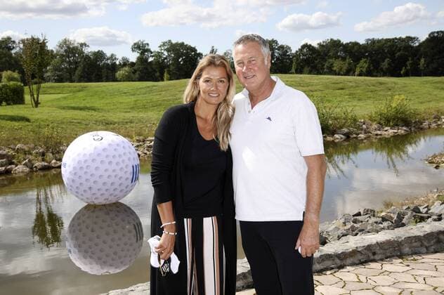 Franziska van Almsick mit Lebensgefährte Jürgen B. Harder beim 10. GRK Golf Charity Masters 2017 in der Golfanlage Golfclub Leipzig im Golfresort Machern. Leipzig, 19.08.2017 Foto:xS.xGabschx xFuturexImage