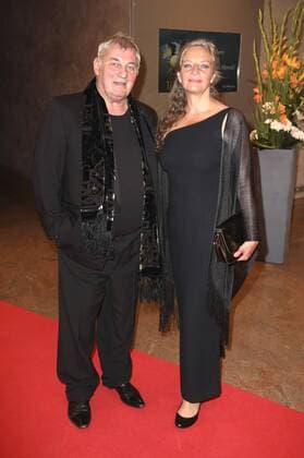 Heinz Hoenig mit Lebensgefährtin Gabriele Lechner bei der 10. GRK Golf Charity Masters Gala 2017 im Hotel The Westin. Leipzig, 19.08.2017 Foto:xS.xGabschx xFuturexImage