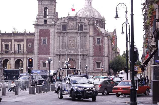 August 21, 2017 - EUM20170821ESP08.JPG .CIUDAD DE MEXICO Cinema Cine-Godzilla Rodaje.- Aspectos del segundo dia de rodaje de la pelicula Godzilla en las calles del Centro Historico de la Ciudad de Mexico, el lunes 21 de agosto de 2017. Foto: Agencia EL UNIVERSAL EVZ.  - ZUMAu78_ 20170821_zaf_u78_072 Copyright: xBerenicexFregosox