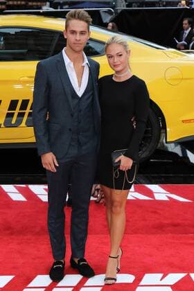 Julius Cowdrey and Ella Willis attend the UK premiere of Logan Lucky at Vue Cinema Leicester Square in London. AUGUST 21st 2017  MESx171876