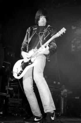 Johnny Ramone von den Ramones live im Lyceum. London, 27.02.1985 Foto:xR.xKeuntjex xFuturexImage