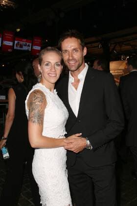 Sven Hannawald und Melissa Thiem bei der Verleihung vom Sport Bild Award am 21.08.2017 in Hamburg Sportbild Award 2017 Verleihung in Hamburg