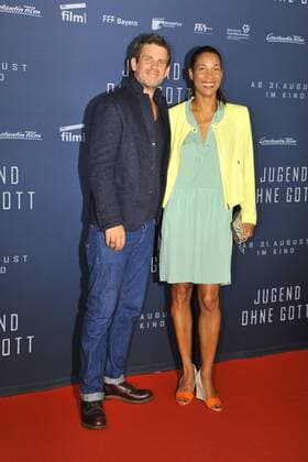 Steffen Groth, Annabelle Mandeng Ankunft zur Premiere Jugend ohne Gott im Kino Zoo Palast in Berlin, am 22.08.2017
