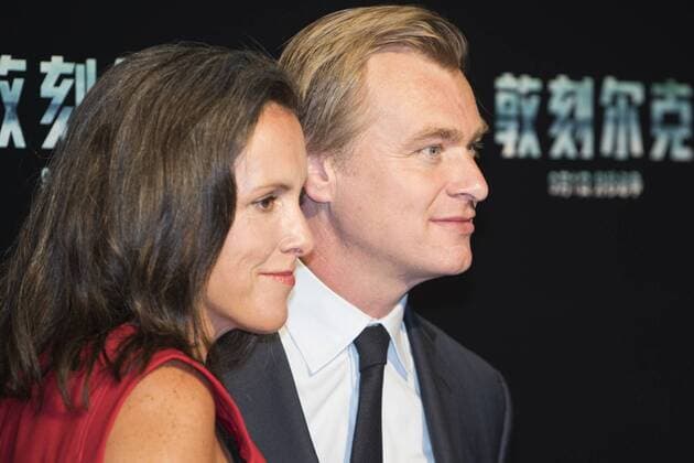 BEIJING, CHINA - AUGUST 22: British-American director producer screenwriter Christopher Nolan and wife film producer Emma Thomas attend the premiere of film Dunkirk on August 22, 2017 in Beijing, China.  Copyright: xVCGx CFP111123997836