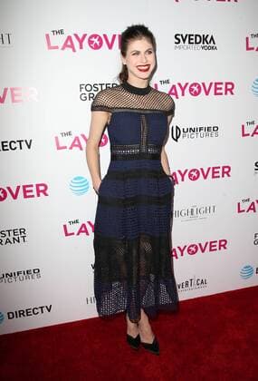 August 23, 2017 - Hollywood, CA, U.S. - 23 August 2017 - Hollywood, California - Alexandra Daddario. Premiere Of DIRECTV And Vertical Entertainment s The Layover held at ArcLight Hollywood. Photo Credit: Faye Sadou AdMedia Hollywood U.S. - ZUMAa123 20170823_zaa_a123_084 Copyright: xFayexSadouAdmediax