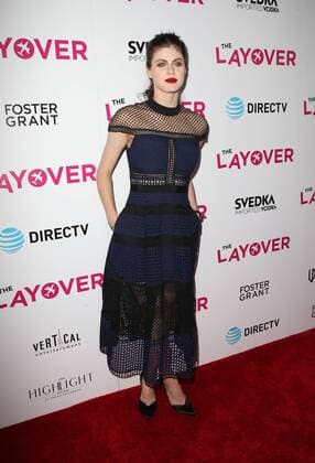 August 23, 2017 - Hollywood, CA, U.S. - 23 August 2017 - Hollywood, California - Alexandra Daddario. Premiere Of DIRECTV And Vertical Entertainment s The Layover held at ArcLight Hollywood. Photo Credit: Faye Sadou AdMedia Hollywood U.S. - ZUMAa123 20170823_zaa_a123_089 Copyright: xFayexSadouAdmediax