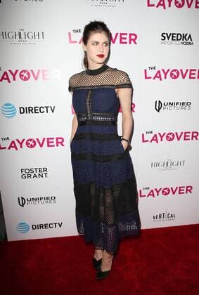 August 23, 2017 - Hollywood, CA, U.S. - 23 August 2017 - Hollywood, California - Alexandra Daddario. Premiere Of DIRECTV And Vertical Entertainment s The Layover held at ArcLight Hollywood. Photo Credit: Faye Sadou AdMedia Hollywood U.S. - ZUMAa123 20170823_zaa_a123_094 Copyright: xFayexSadouAdmediax