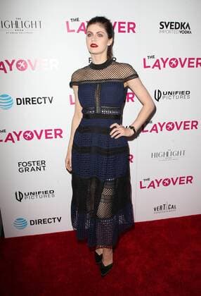 August 23, 2017 - Hollywood, CA, U.S. - 23 August 2017 - Hollywood, California - Alexandra Daddario. Premiere Of DIRECTV And Vertical Entertainment s The Layover held at ArcLight Hollywood. Photo Credit: Faye Sadou AdMedia Hollywood U.S. - ZUMAa123 20170823_zaa_a123_107 Copyright: xFayexSadouAdmediax