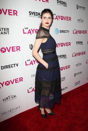 August 23, 2017 - Hollywood, CA, U.S. - 23 August 2017 - Hollywood, California - Alexandra Daddario. Premiere Of DIRECTV And Vertical Entertainment s The Layover held at ArcLight Hollywood. Photo Credit: Faye Sadou AdMedia Hollywood U.S. - ZUMAa123 20170823_zaa_a123_110 Copyright: xFayexSadouAdmediax