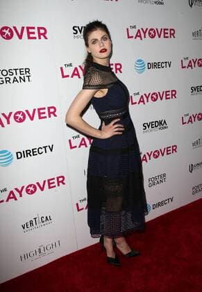 August 23, 2017 - Hollywood, CA, U.S. - 23 August 2017 - Hollywood, California - Alexandra Daddario. Premiere Of DIRECTV And Vertical Entertainment s The Layover held at ArcLight Hollywood. Photo Credit: Faye Sadou AdMedia Hollywood U.S. - ZUMAa123 20170823_zaa_a123_117 Copyright: xFayexSadouAdmediax