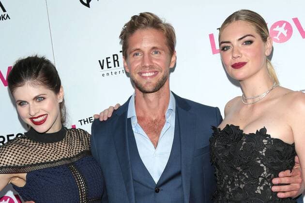 Alexandra Daddario, Matt Barr und Kate Upton, die Hauptdarsteller bei der The Layover Film Premiere am 23.08.2017 in Beverly Hills, Los Angeles The Layover Los Angeles Premiere, 2017 