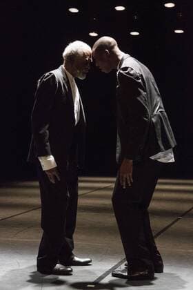 EMBARGO SPERRFRIST Three Stages by Richard Siegal, Ruhrtriennale, PACT Zollverein, Essen, Germany SPERRFRIST EMBARGO bis to 7:00pm, 25 August 2017 Essen, Germany, 23 August 2017. Pictured: Gus Solomons Jr and Corey Scott-Gilbert in Model . American choreographer Richard Siegal presents Three Stages: Model , In Medias Res and as a world premiere El Dorado at PACT Zollverein for the Ruhrtriennale cultural festival 2017. For editorial use only in connection with Ruhrtriennale reporting