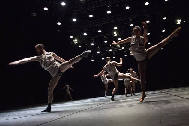 EMBARGO SPERRFRIST Three Stages by Richard Siegal, Ruhrtriennale, PACT Zollverein, Essen, Germany SPERRFRIST EMBARGO bis to 7:00pm, 25 August 2017 Essen, Germany, 23 August 2017. Dancers performing the section Model . American choreographer Richard Siegal presents Three Stages: Model , In Medias Res and as a world premiere El Dorado at PACT Zollverein for the Ruhrtriennale cultural festival 2017. For editorial use only in connection with Ruhrtriennale reporting