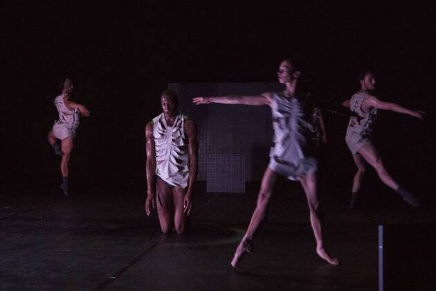EMBARGO SPERRFRIST Three Stages by Richard Siegal, Ruhrtriennale, PACT Zollverein, Essen, Germany SPERRFRIST EMBARGO bis to 7:00pm, 25 August 2017 Essen, Germany, 23 August 2017. Dancers performing the section Model . American choreographer Richard Siegal presents Three Stages: Model , In Medias Res and as a world premiere El Dorado at PACT Zollverein for the Ruhrtriennale cultural festival 2017. For editorial use only in connection with Ruhrtriennale reporting