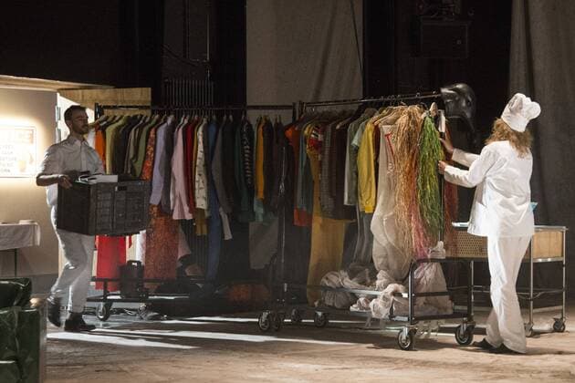 EMBARGO SPERRFRIST Three Stages by Richard Siegal, Ruhrtriennale, PACT Zollverein, Essen, Germany SPERRFRIST EMBARGO bis to 7:00pm, 25 August 2017 Essen, Germany, 23 August 2017. Performers Kevin Quinaou, Corey Scott-Gilbert, Diego Tortelli, Vania Vaz, Frederic Stochl in the piece In Medias Res . American choreographer Richard Siegal presents Three Stages: Model , In Medias Res and as a world premiere El Dorado at PACT Zollverein for the Ruhrtriennale cultural festival 2017. For editorial use only in connection with Ruhrtriennale reporting