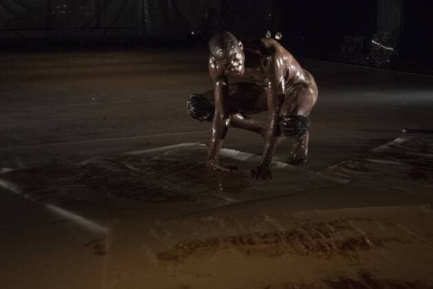 EMBARGO SPERRFRIST Three Stages by Richard Siegal, Ruhrtriennale, PACT Zollverein, Essen, Germany SPERRFRIST EMBARGO bis to 7:00pm, 25 August 2017 Essen, Germany, 23 August 2017. Corey Scott-Gilbert in El Dorado. American choreographer Richard Siegal presents Three Stages: Model , In Medias Res and as a world premiere El Dorado at PACT Zollverein for the Ruhrtriennale cultural festival 2017. For editorial use only in connection with Ruhrtriennale reporting