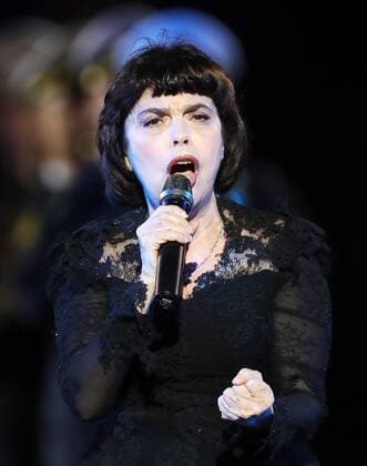 MOSCOW, RUSSIA - AUGUST 26, 2017: French singer Mireille Mathieu performs at the opening ceremony of the 2017 Spasskaya Tower international military music festival in Moscow s Red Square. Sergei Savostyanov TASS  TS05D11C