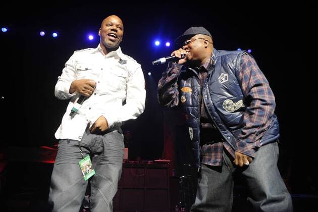 (L-R) Too Short and E-40 perform at the Power 106 Cali Christmas on December 3, 2010 at the Gibson Amphitheatre in Los Angeles. USA - Power 106 Cali Xmas in Los Angeles  Copyright: xJaredxMilgrimx