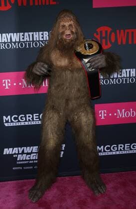 August 26, 2017 - Las Vegas, NV, U.S. - 26 August 2017 - Las Vegas, NV - Sasquatch. Mayweather vs McGregor pre-fight VIP Red Carpet at T-Mobile Arena. Credit: mjt AdMedia Las Vegas U.S. - ZUMAa123 20170826_zaa_a123_092 Copyright: xMjtAdmediax