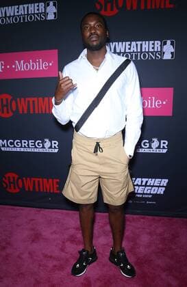 August 26, 2017 - Las Vegas, NV, U.S. - 26 August 2017 - Las Vegas, NV - Meek Mills. Mayweather vs McGregor pre-fight VIP Red Carpet at T-Mobile Arena. Credit: mjt AdMedia Las Vegas U.S. - ZUMAa123 20170826_zaa_a123_100 Copyright: xMjtAdmediax