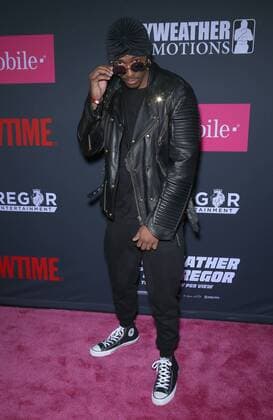 August 26, 2017 - Las Vegas, NV, U.S. - 26 August 2017 - Las Vegas, NV - Nick Cannon. Mayweather vs McGregor pre-fight VIP Red Carpet at T-Mobile Arena. Credit: mjt AdMedia Las Vegas U.S. - ZUMAa123 20170826_zaa_a123_123 Copyright: xMjtAdmediax
