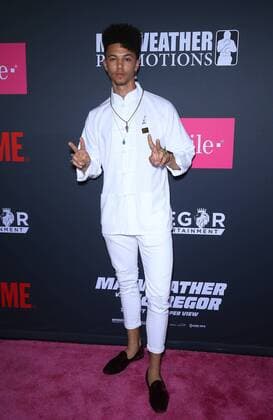 August 26, 2017 - Las Vegas, NV, U.S. - 26 August 2017 - Las Vegas, NV - Dominique Columbus. Mayweather vs McGregor pre-fight VIP Red Carpet at T-Mobile Arena. Credit: mjt AdMedia Las Vegas U.S. - ZUMAa123 20170826_zaa_a123_133 Copyright: xMjtAdmediax