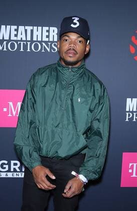 August 26, 2017 - Las Vegas, NV, U.S. - 26 August 2017 - Las Vegas, NV - Chance The Rapper. Mayweather vs McGregor pre-fight VIP Red Carpet at T-Mobile Arena. Credit: mjt AdMedia Las Vegas U.S. - ZUMAa123 20170826_zaa_a123_216 Copyright: xMjtAdmediax