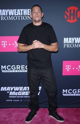 August 26, 2017 - Las Vegas, NV, U.S. - 26 August 2017 - Las Vegas, NV - Nate Diaz. Mayweather vs McGregor pre-fight VIP Red Carpet at T-Mobile Arena. Credit: mjt AdMedia Las Vegas U.S. - ZUMAa123 20170826_zaa_a123_258 Copyright: xMjtAdmediax