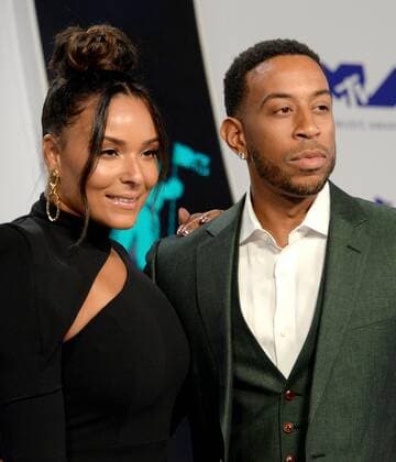 (L-R) Eudoxie Mbouguiengue and Ludacris arrive for the 34th annual MTV Video Music Awards at The Forum in Inglewood, California on August 27, 2017.  LAP201708270329 JIMxRUYMEN