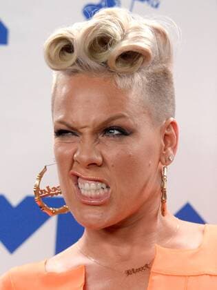 Bilder des Tages Pink, winner of the Michael Jackson Video Vanguard Award appears backstage during the 34th annual MTV Video Music Awards at The Forum in Inglewood, California on August 27, 2017.  LAP201708270470 JIMxRUYMEN