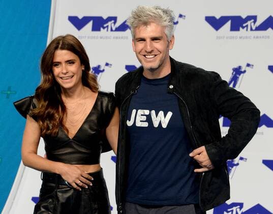 Priscila Joseph (L) and Max Joseph arrive for the 34th annual MTV Video Music Awards at The Forum in Inglewood, California on August 27, 2017.  LAP201708270690 JIMxRUYMEN