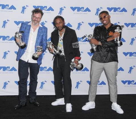 August 27, 2017 - Los Angeles, CA, U.S. - 27 August 2017 - Los Angeles, California - Kendrick Lamar. 2017 MTV Video Music Awards - Press Room, held at The Forum in Los Angeles. Photo Credit: AdMedia Los Angeles U.S. - ZUMAa123 20170827_zaa_a123_698 Copyright: xBirdiexThompsonx