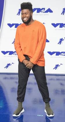 August 27, 2017 - Inglewood, California, U.S - Khalid arrives at the 2017 MTV Video Music Awards held at the Fabulous Forum in Inglewood Los Angeles on Sunday afternoon. Inglewood U.S. - ZUMAb102 20170827_zaf_b102_093 Copyright: xDavidxBrox