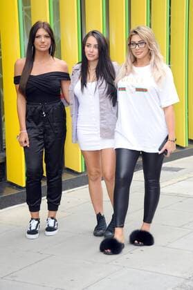 Abbie Holborn, Marnie Simpson and Chloe Ferry attend the launch of the new Geordie Shore TV series at MTV Camden in London. AUGUST 29th 2017  TSTx171948