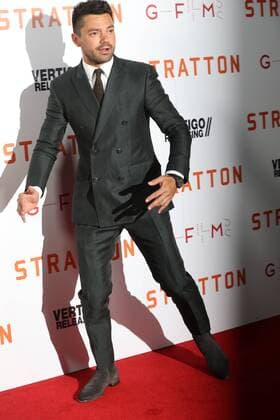 Bilder des Tages . 29 08 2017. London, United Kingdom. Dominic Cooper arriving at the Stratton premiere in London.  xStephenxLockx xi-Imagesx IIM-15764-0006