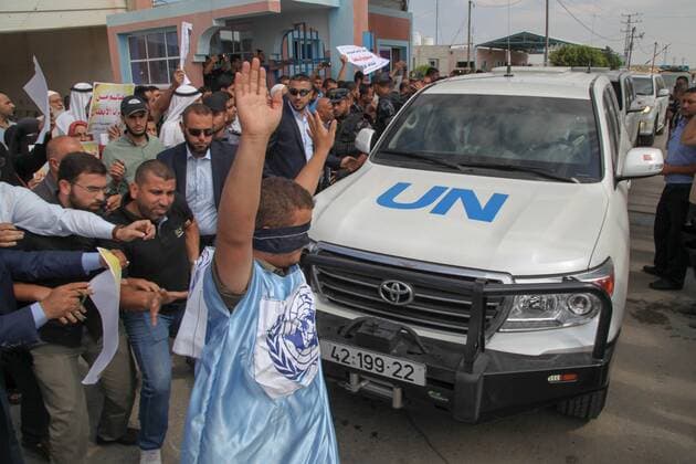 Palestine: Sec. General Guterres to visit Gaza strip UN Secretary-General Antonio Guterich arrived in the Gaza Strip on Wednesday morning as part of his first tour of the region since taking office, after his visit to the occupied territories and the West Bank. on August 30, 2017. UN Secretary-General Antonio Guterich arrived in the Gaza Strip on Wednesday morning as part of his first tour of the region since taking office, after his visit to the occupied territories and the West Bank. on August 30, 2017.  RamezxHabboub