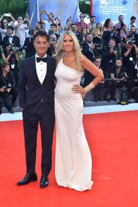 74th Venice Film Festival 2017, Red Carpet Downsizing . Pictured: Giulio Base, Tiziana Rocca  Copyright: xSimonexComi Veneziax xIPAx xVeneziax