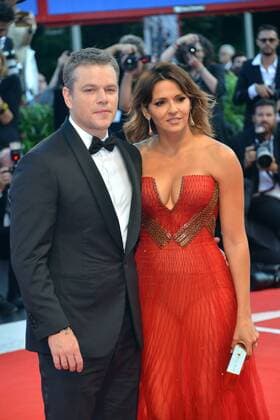 74th Venice Film Festival 2017, Red Carpet Downsizing . Pictured: Matt Damon, Luciana Barroso  Copyright: xSimonexComi Veneziax xIPAx xVeneziax