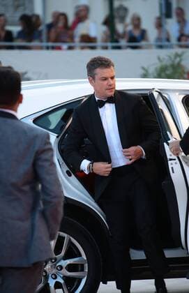 August 30, 2017 - Venice, Italy - Matt Damon walks the red carpet ahead of the Downsizing screening and Opening Ceremony during the 74th Venice Film Festival at Sala Grande on August 30, 2017 in Venice, Italy Venice Italy  - ZUMAn230 20170830_zaa_n230_452 Copyright: xMatteoxChinellatox