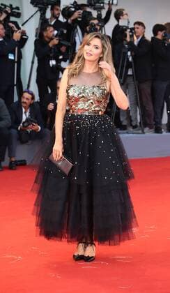 August 30, 2017 - Venice, Italy - Carly Steel walks the red carpet ahead of the Downsizing screening and Opening Ceremony during the 74th Venice Film Festival at Sala Grande on August 30, 2017 in Venice, Italy Venice Italy  - ZUMAn230 20170830_zaa_n230_457 Copyright: xMatteoxChinellatox
