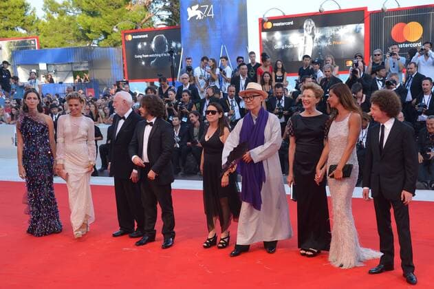 Mostra di Venezia; 74th Venice International Film Festival ury members Rebecca Hall, David Stratton, Jasmine Trinca, Edgar Wright, Ildiko Enyedi, Yonfan, president of the jury Annette Bening, members Anna Mouglalis and Michel Franco walk the red carpet ahead of the Downsizing screening and Opening Ceremony during the 74th Venice Film FestivalItaly, August 30th 2017 Annette Bening;Jasmine Trinca;Rebecca Hall;Edgar Wright;Ildiko Enyedi;David Stratton; Yonfan Venice Italy  542957