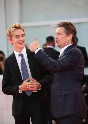 August 31, 2017 - Venice, Italy - Ethan Hawke attend the First Reformed red carpet during the 74th Venice Film Festival in Venice, Italy, on August 31, 2017. Venice Italy  - ZUMAn230 20170831_zaa_n230_450 Copyright: xMatteoxChinellatox