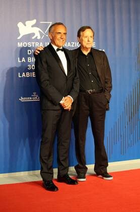 August 31, 2017 - Venice, Italy - Venice, Italy. 31th August, 2017. Alberto Barbera and William Friedkin on the red carpet ahead of the The Devil And Father Amorth screening during the 74th Venice Film Festival Venice Italy  - ZUMAn230 20170831_zaa_n230_568 Copyright: xMatteoxChinellatox